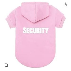 XL security Dog Sweater Pink